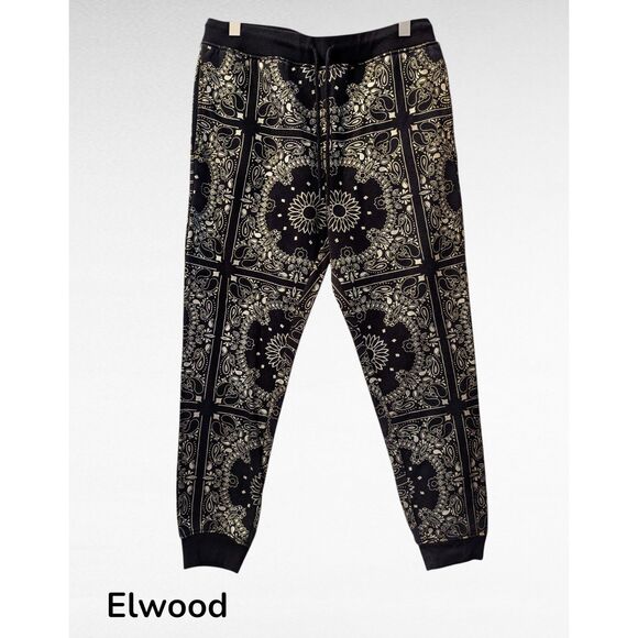 Elwood Men's Bandana Paisley-Print Jogger Pant  Unisex  Sz M - Picture 1 of 9